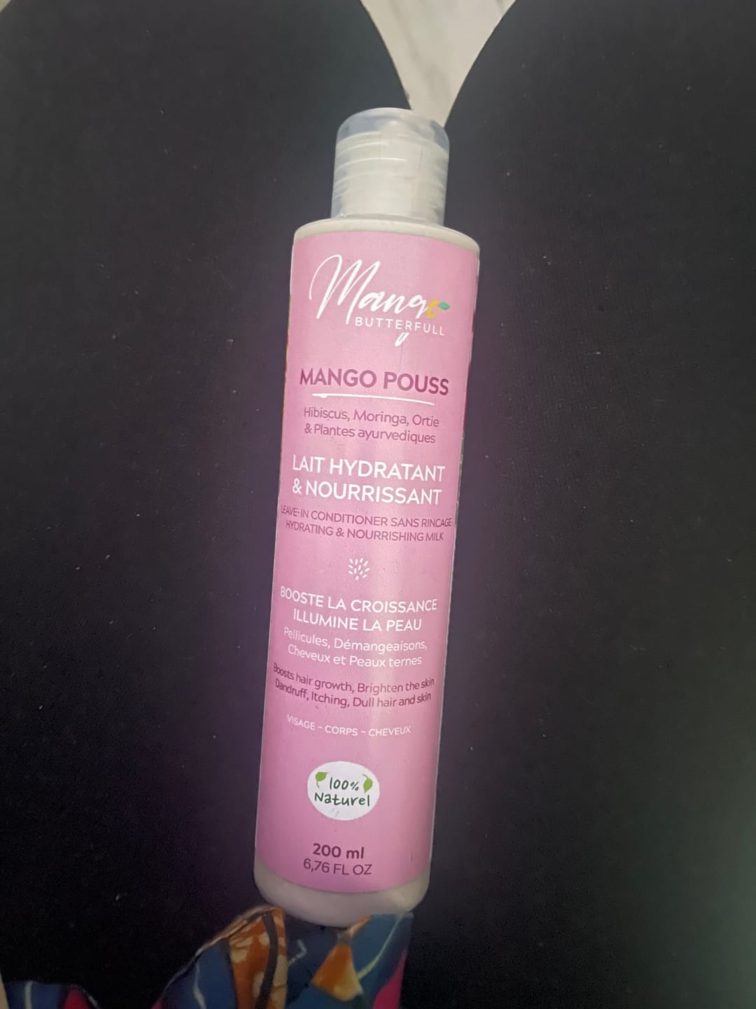 Customer photo review of Lait hydratant et nourrissant - POUSS