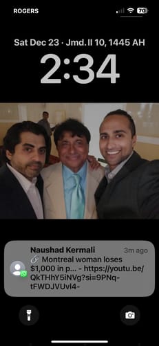 Customer photo review of Ties2you Champagne Plaid Tie Pocket Square Cufflinks Set