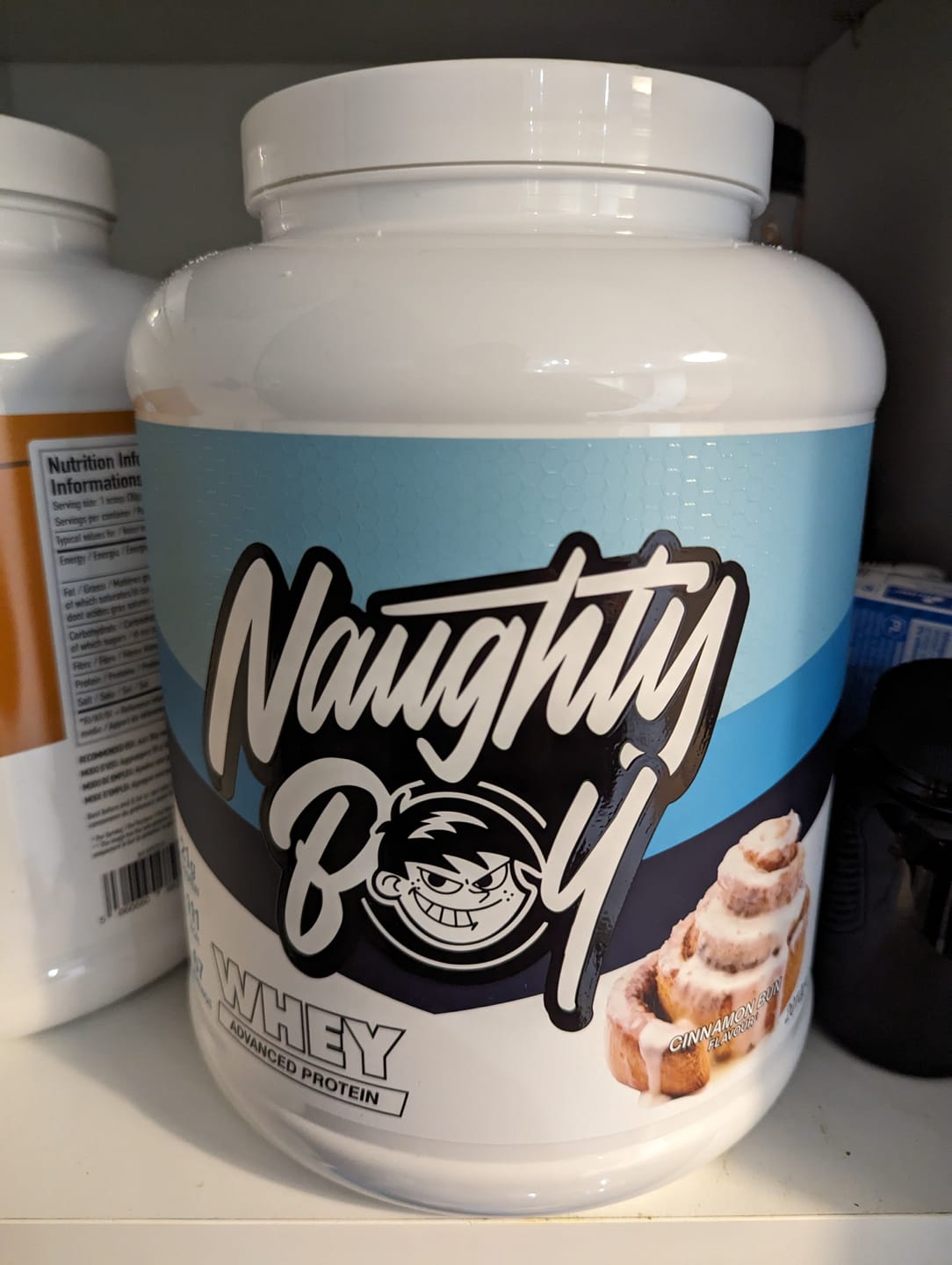 Customer photo review of NAUGHTY BOY® Advanced Whey 2kg + FREE Bullet Shaker