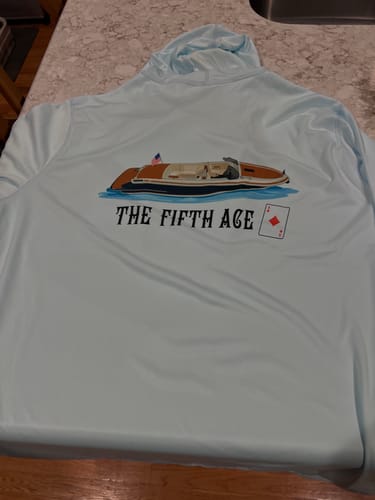Customer photo review of Custom Boat T-Shirts (No Pocket)
