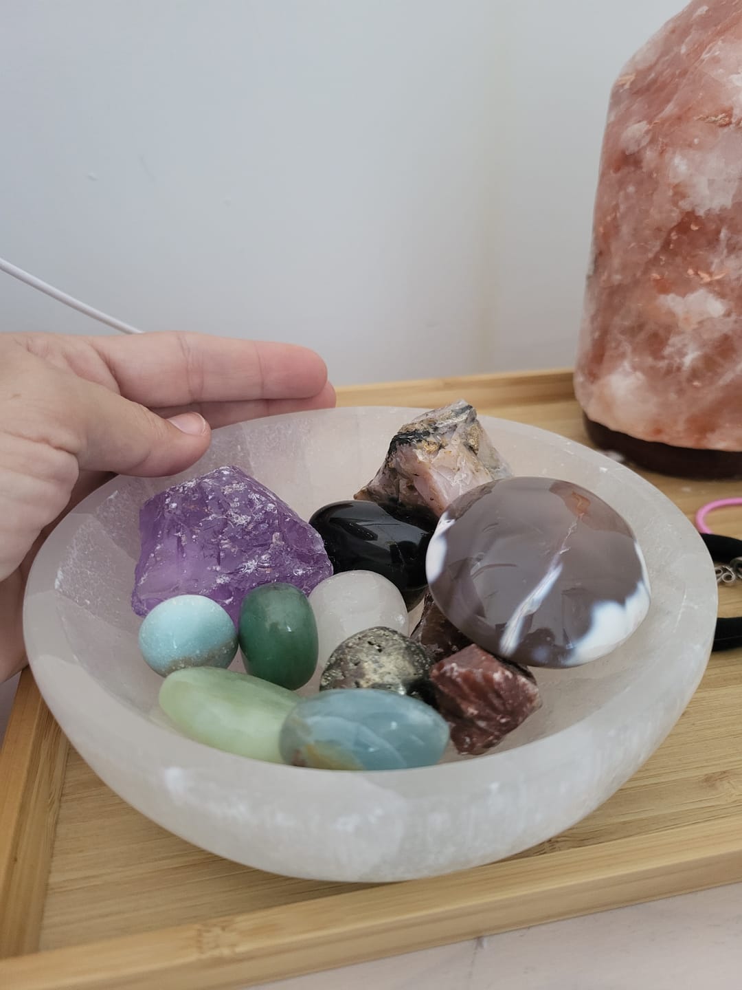 Customer photo review of Bol de Selenita Redondo | Bienestar - Tranquilidad