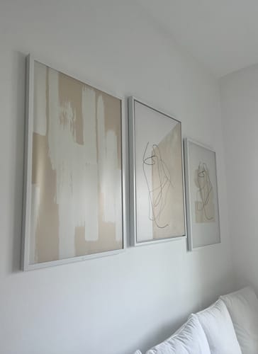 Customer photo review of Beige undertone Abstract female line drawing