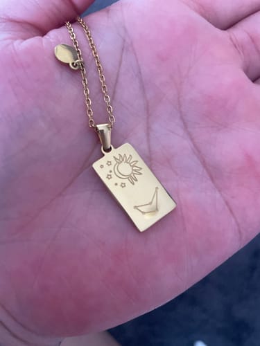 Customer photo review of The Zodiac Necklace