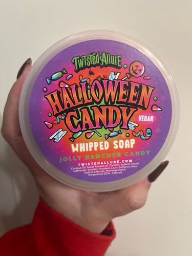 Customer photo review of Halloween Candy Whipped Soap