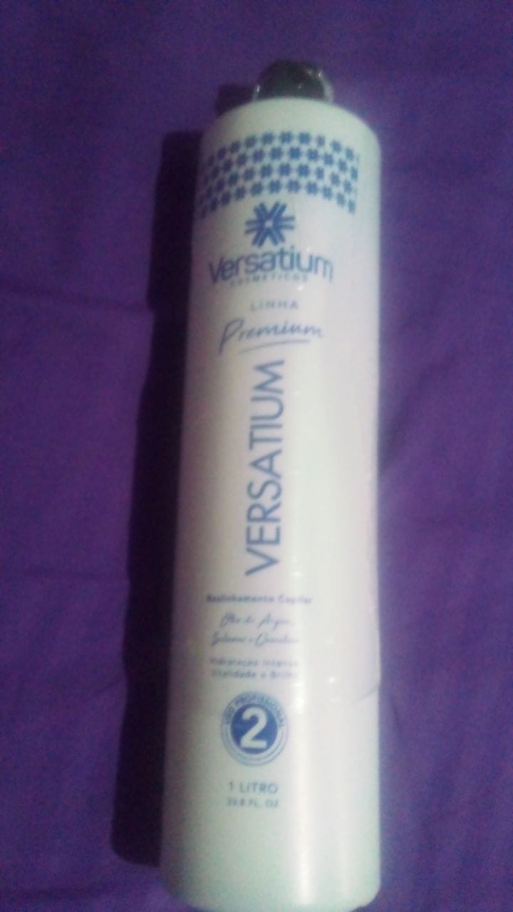 Customer photo review of Versatium 1 Litro + Máscara de tratamento