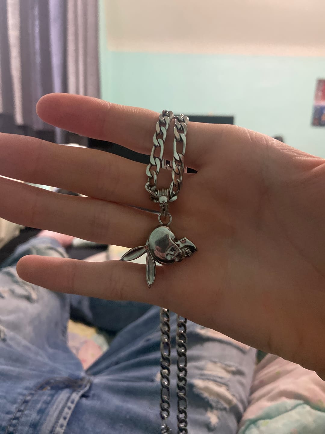 Customer photo review of SKULLBOY PENDANT