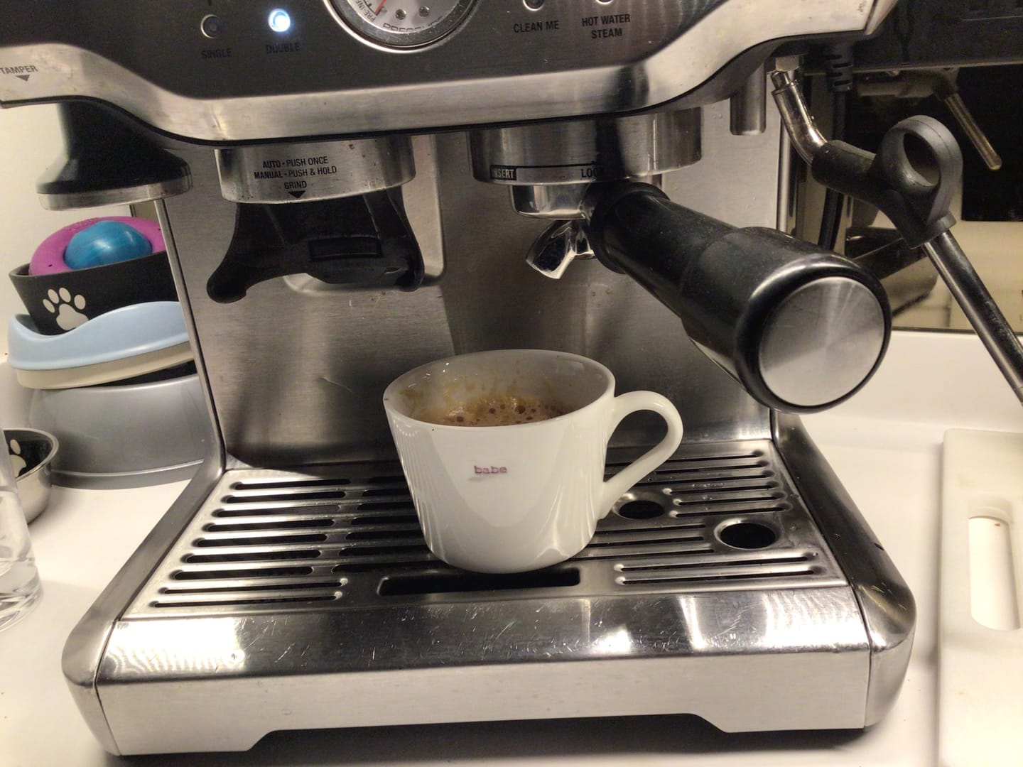 Customer photo review of Strong Dark Roast Espresso Coffee - Mambo Italiano