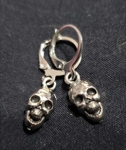 Customer photo review of Death Hoop Earrings