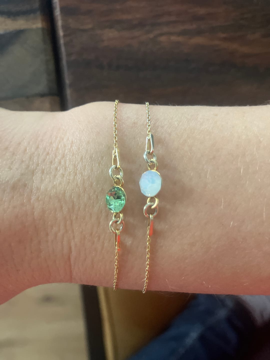 Customer photo review of Armband mit Geburtsstein