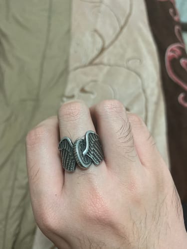 Customer photo review of Biker Wing Ring