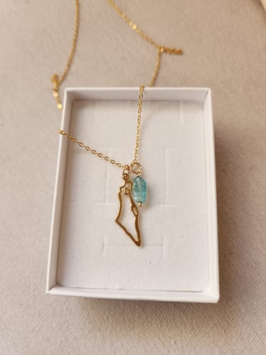 Customer photo review of שרשרת ארץ ישראל ואפטייט | 3 ב-1