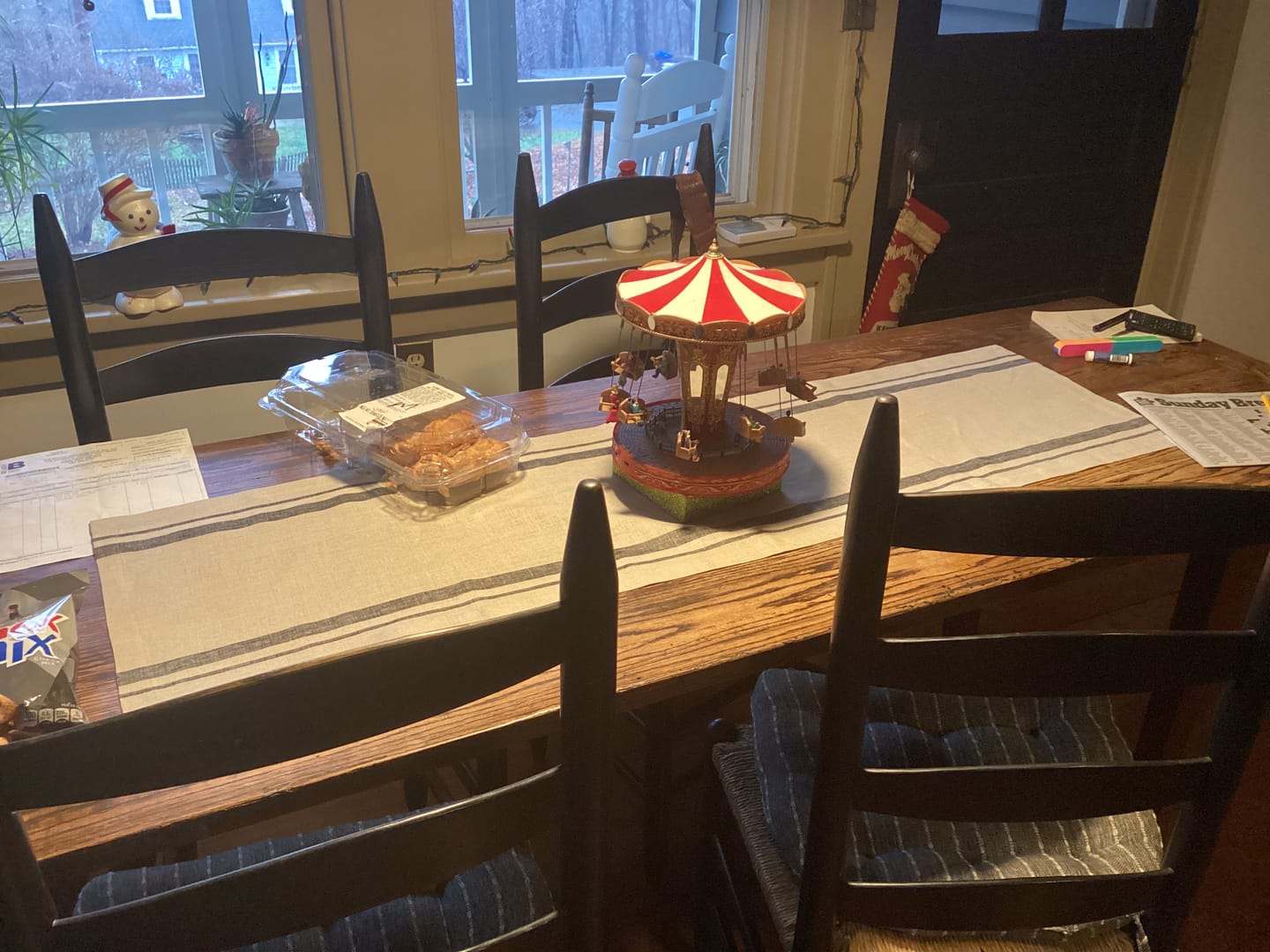 Customer photo review of French Stripe Table Runner