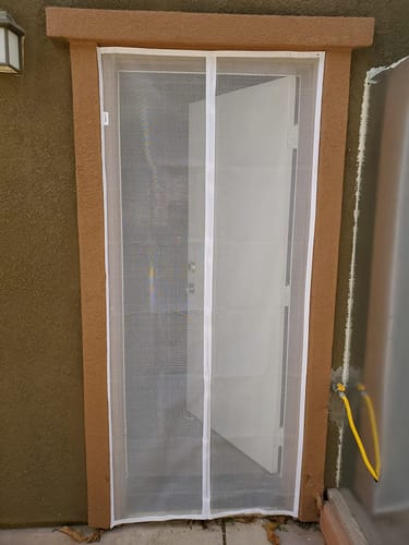 Customer photo review of Magnetic Screen Door Fits Doors up to 48" x 80"