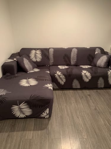 Customer photo review of L Shape Sofa Cover