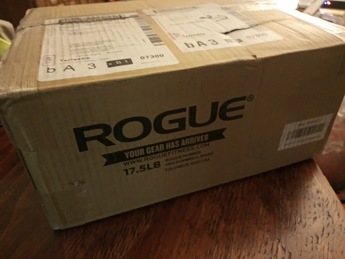 Customer photo review of Rogue Dumbbells-Mancuernas Hexagonales