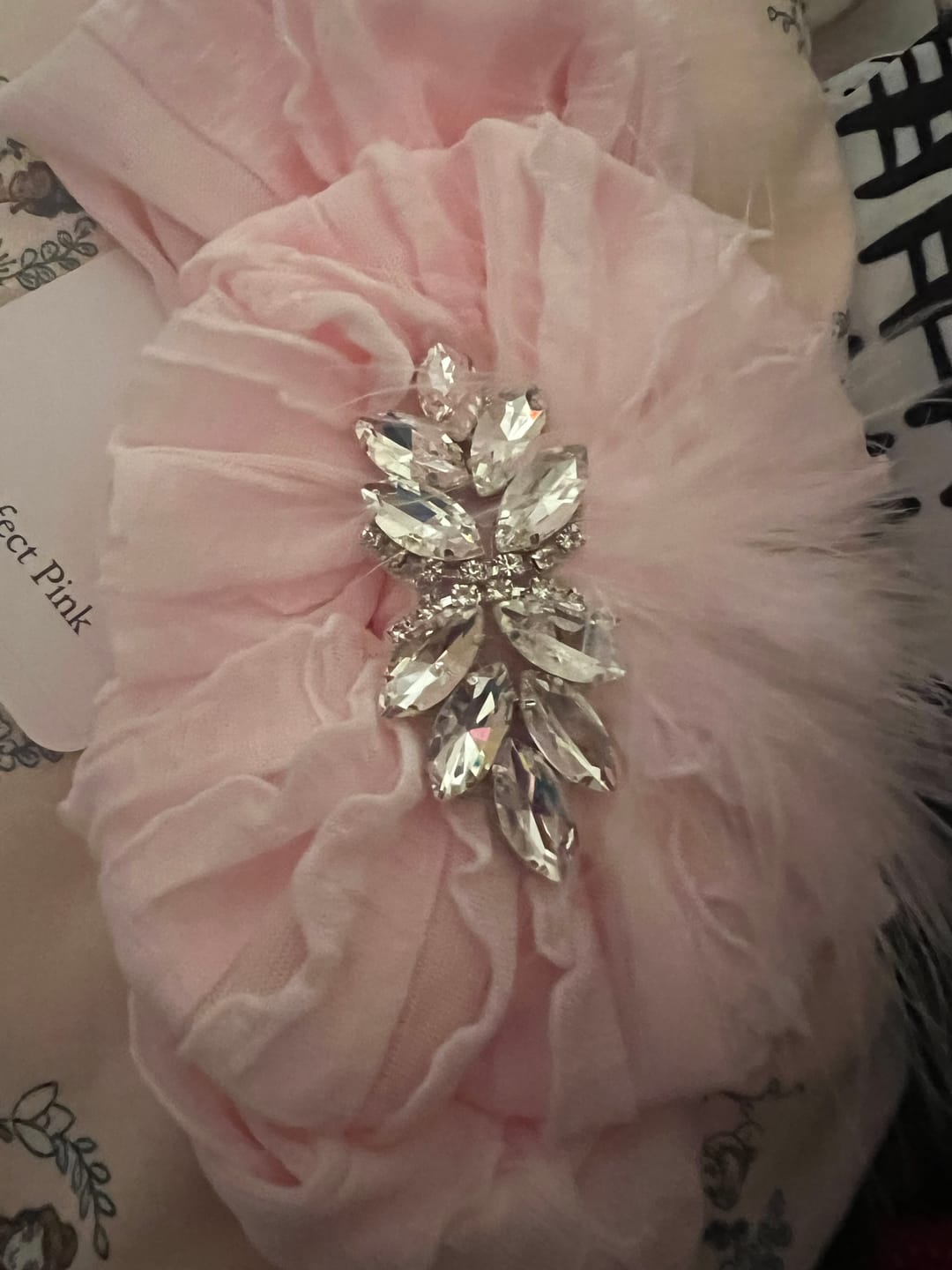 Customer photo review of Pretty in Pink Headband 3 pack set