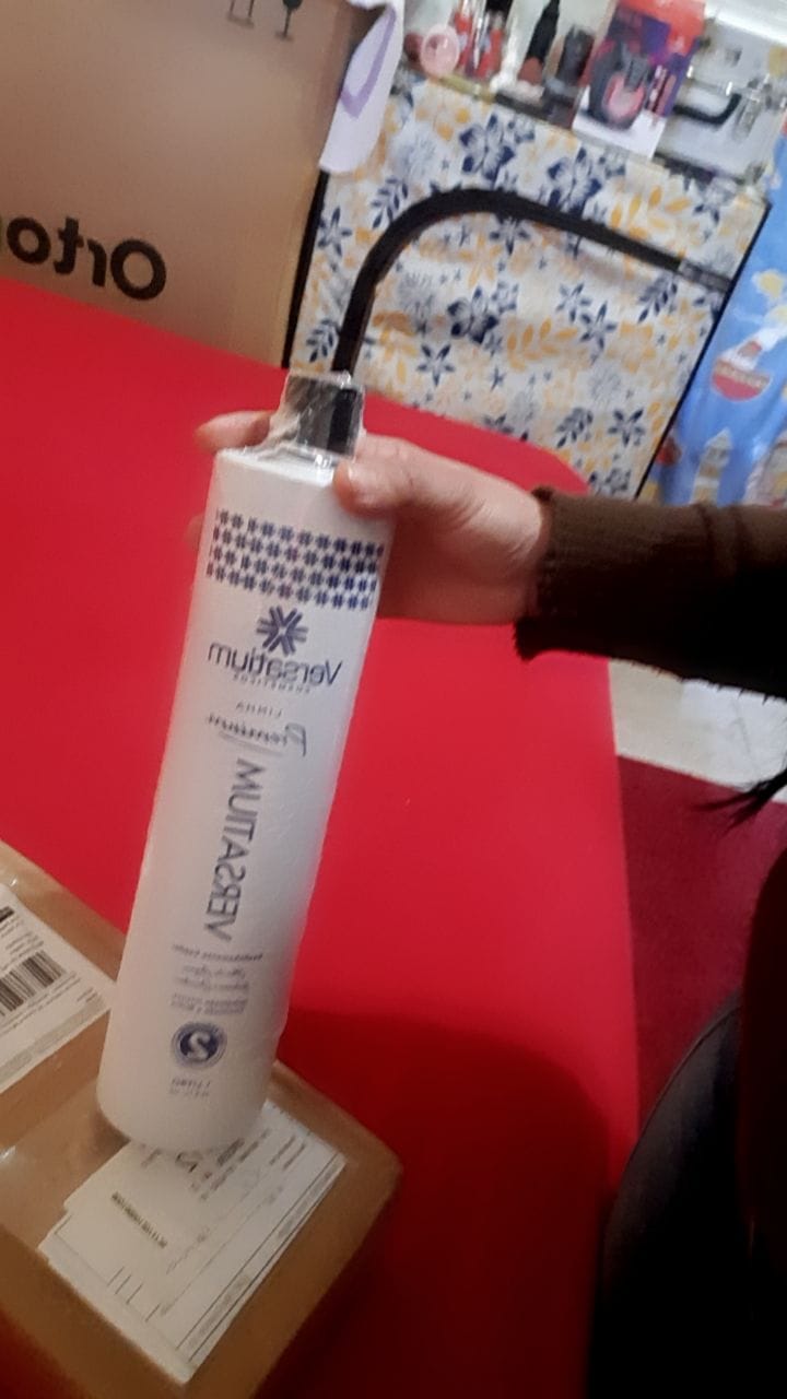 Customer photo review of Versatium 1 Litro + Máscara de tratamento