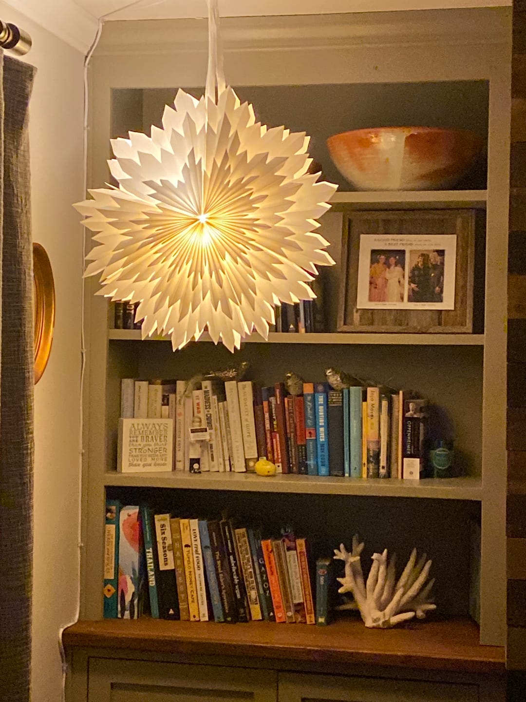Customer photo review of Star Lantern White Mini Socket Pendant Light Lamp Cord, E12 Base, Switch, 15 Ft - Electrical Swag Light Kit