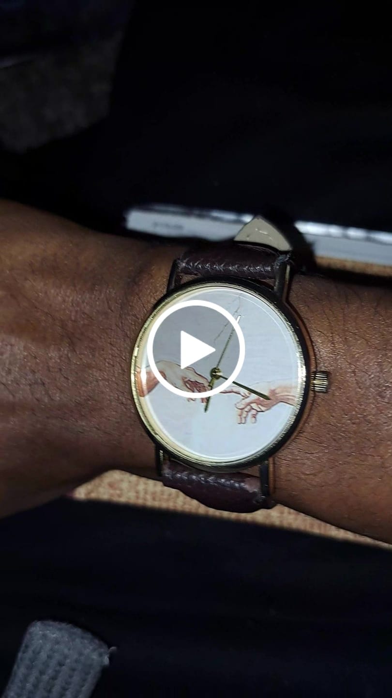 Customer video review of Michelangelo The creation of Adam Watch
