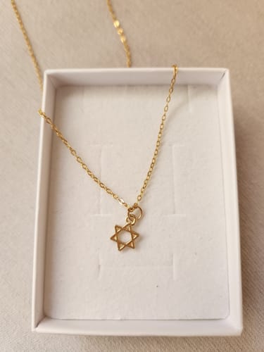 Customer photo review of שרשרת מגן דוד
