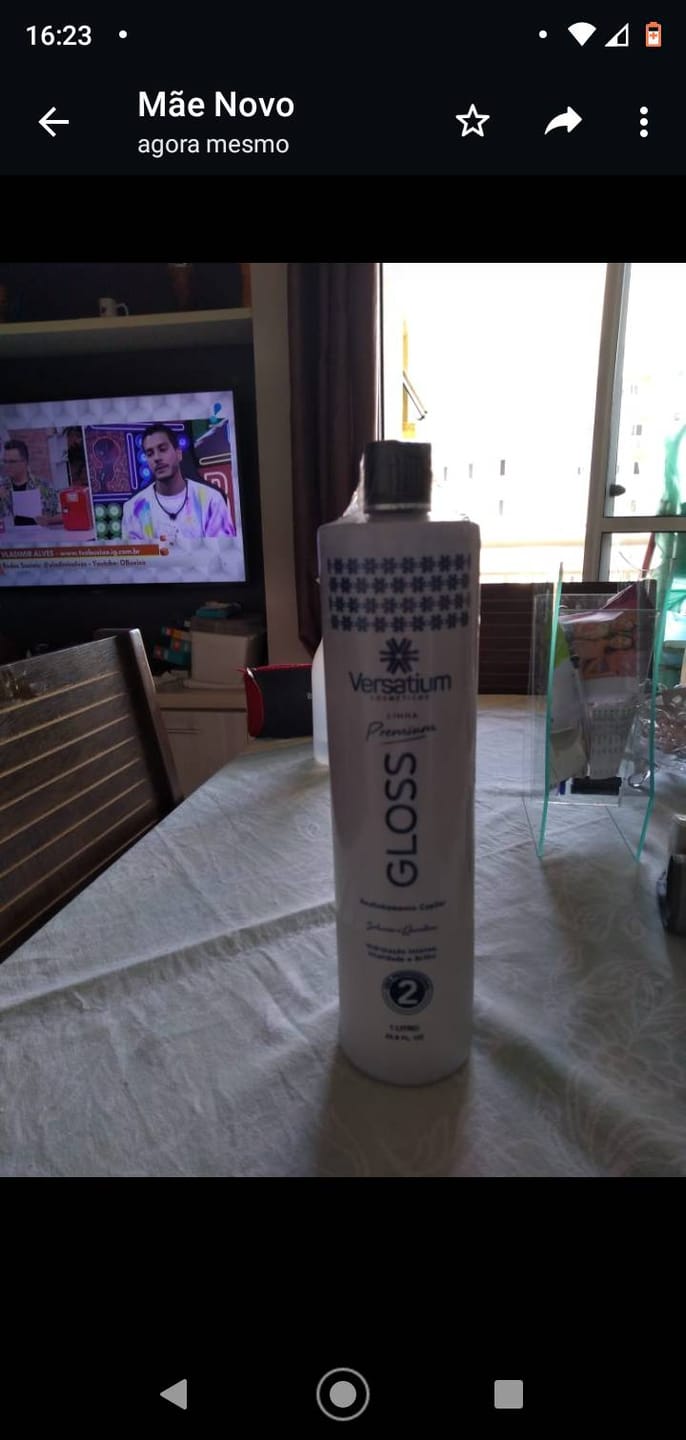 Customer photo review of Versatium 1 Litro + Máscara de tratamento