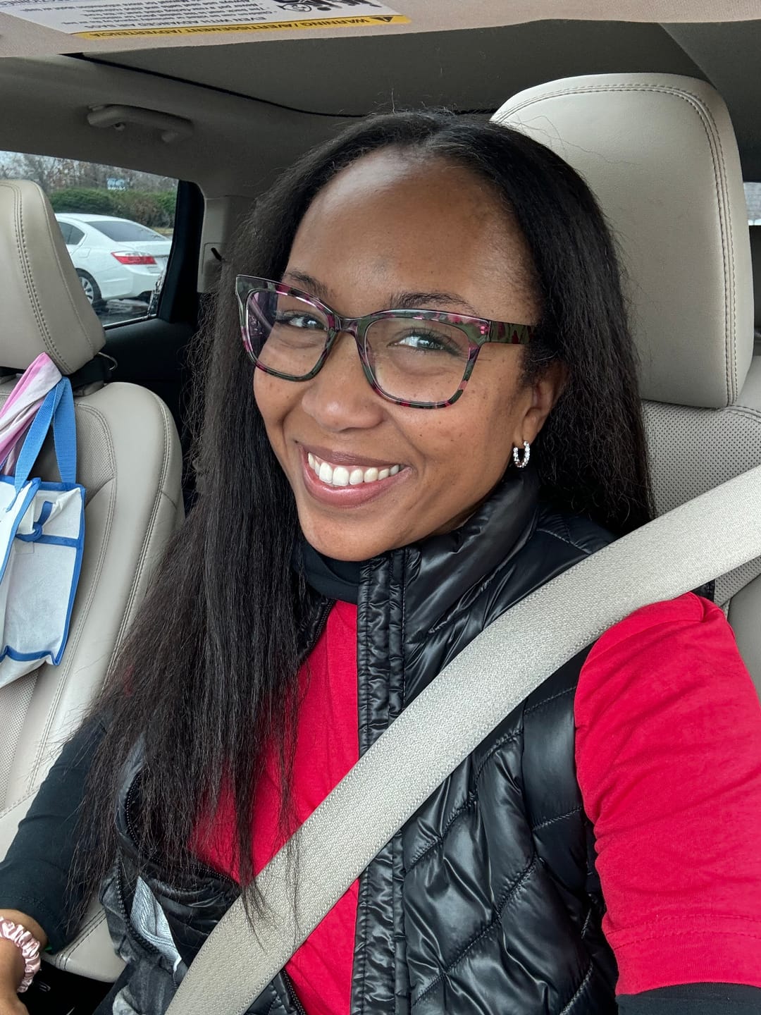 Customer photo review of Kelsey - Virgin Cambodian Hair - Light/Medium Yaki Coarse - InvisiRoot Thin-Part Wig™️
