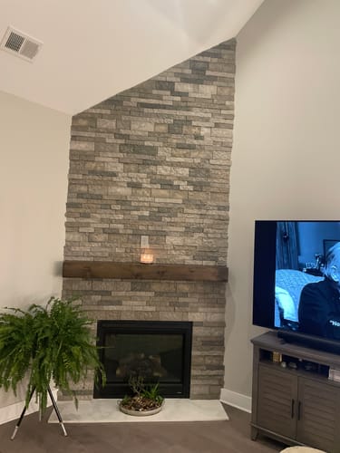 Customer photo review of Rustic Mantels