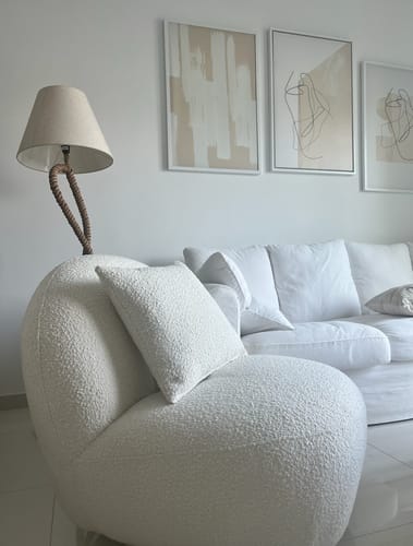 Customer photo review of Cloud Boucle Lounge Sofa Chair