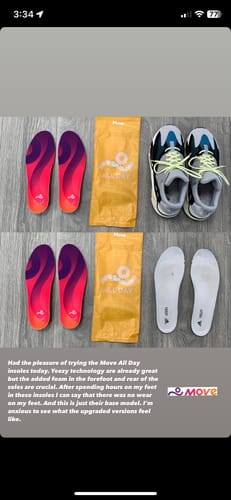 Customer photo review of Move All Day Casual Insoles