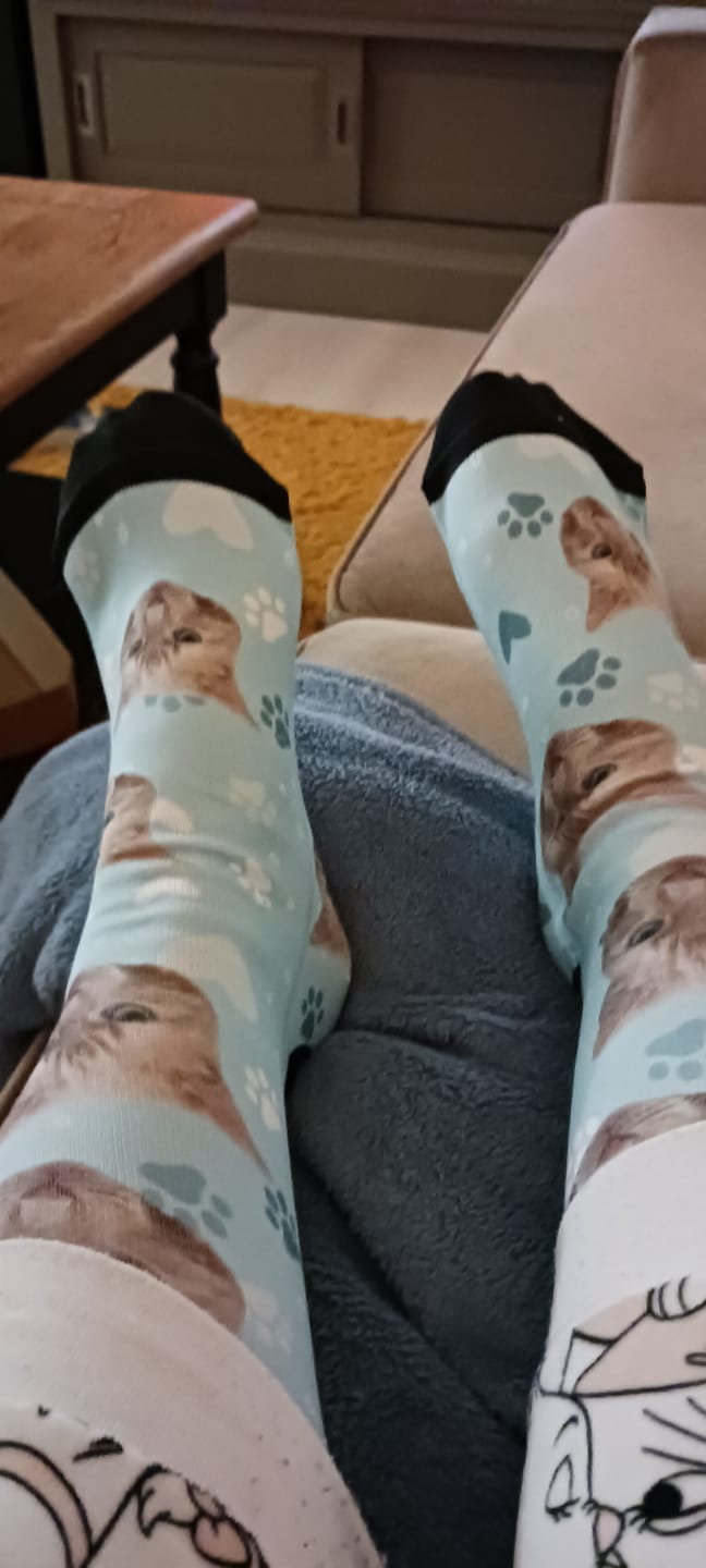 Customer photo review of Jouw foto - Gepersonaliseerde sokken