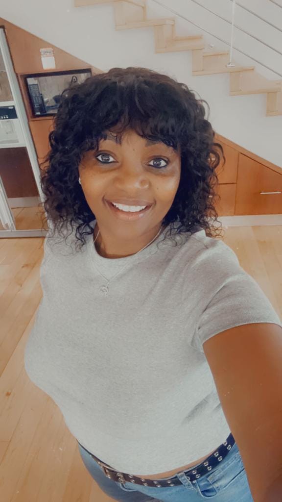 Customer photo review of Brandy Water Wave Fringe 10"