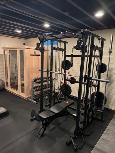 Customer photo review of Major Fitness SML07 All-In-One Home Gym Smith Machine