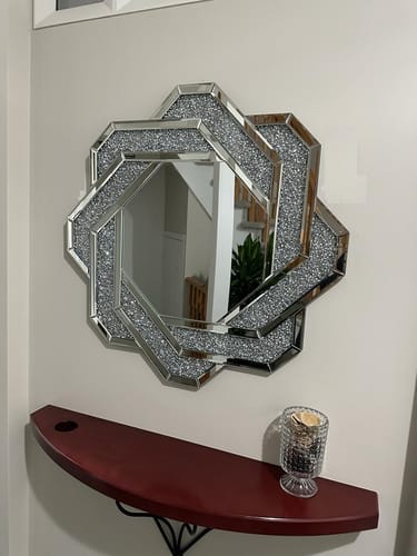 Customer photo review of Galaxy Crystal Braid Mirror