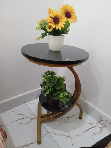 Customer photo review of Luxury Marble Top Coffee Table -849