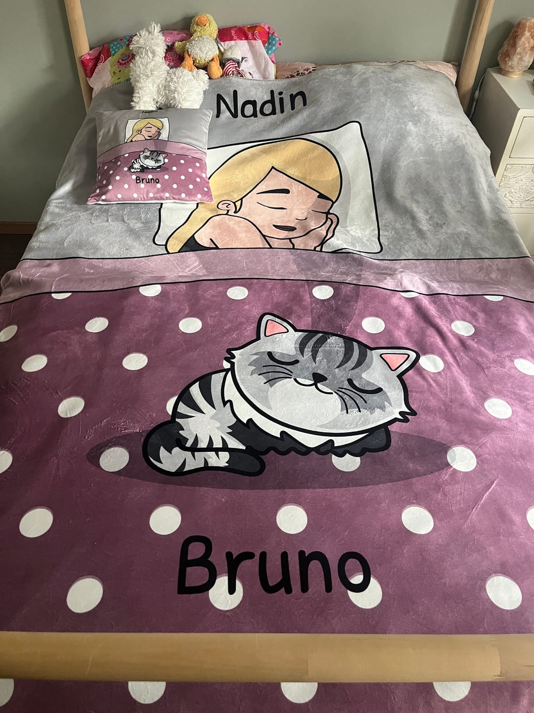 Customer photo review of Kuschelzeit mit Fellnasen Single - Individuelle Decke
