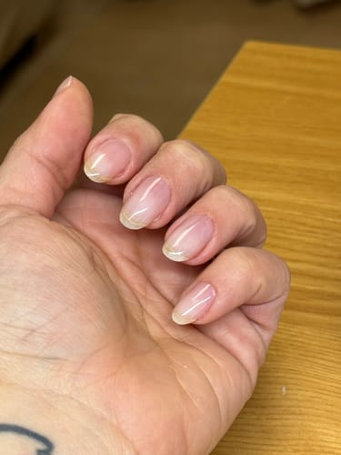 Customer photo review of Gel polish, Rubber base coat "Didier Lab", 10 ml