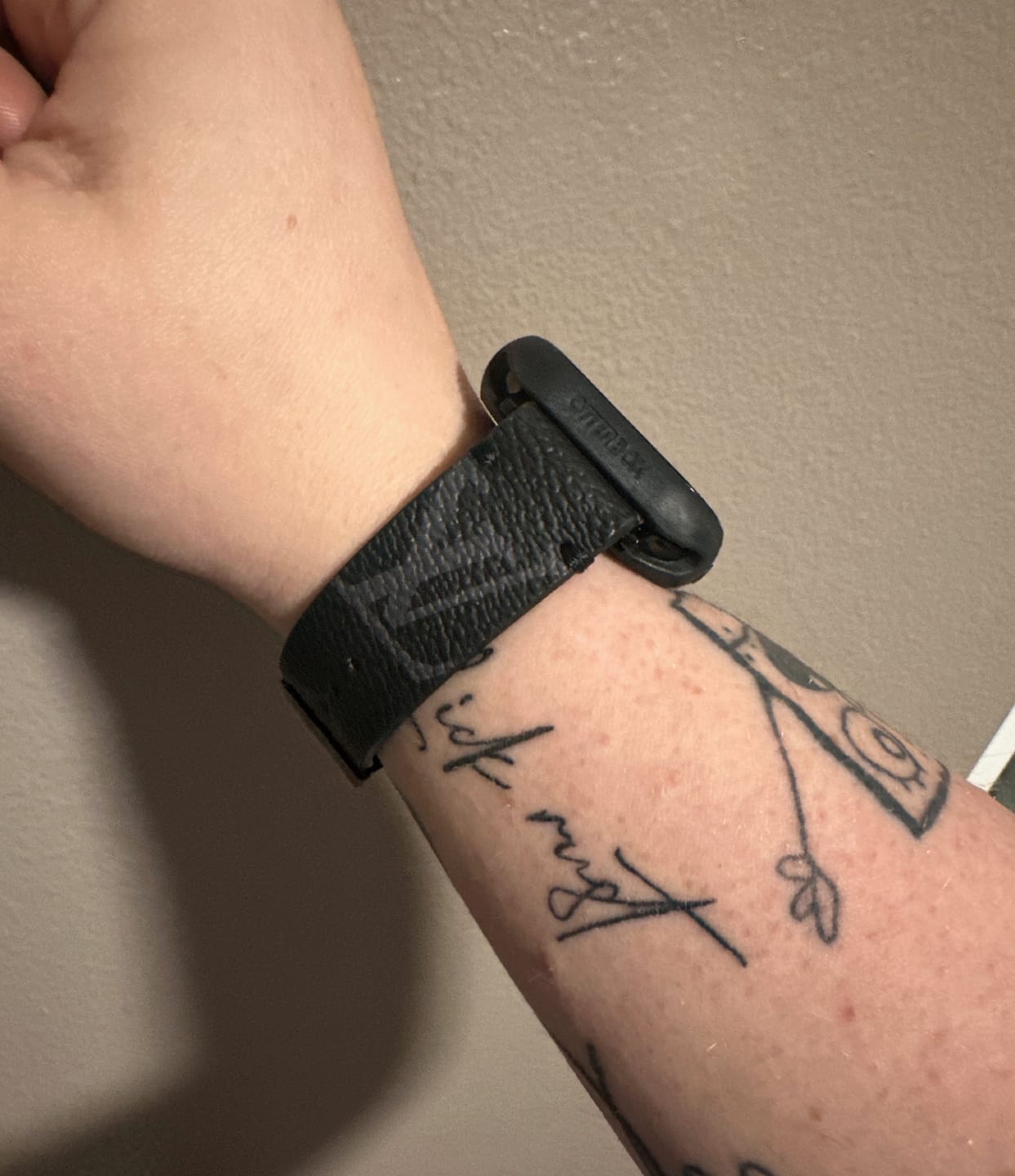 Customer photo review of Apple Watch Band Repurposed Classic LV Monogram