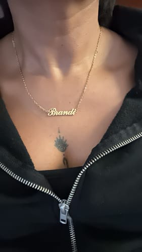 Customer photo review of Personalized Name Necklace
