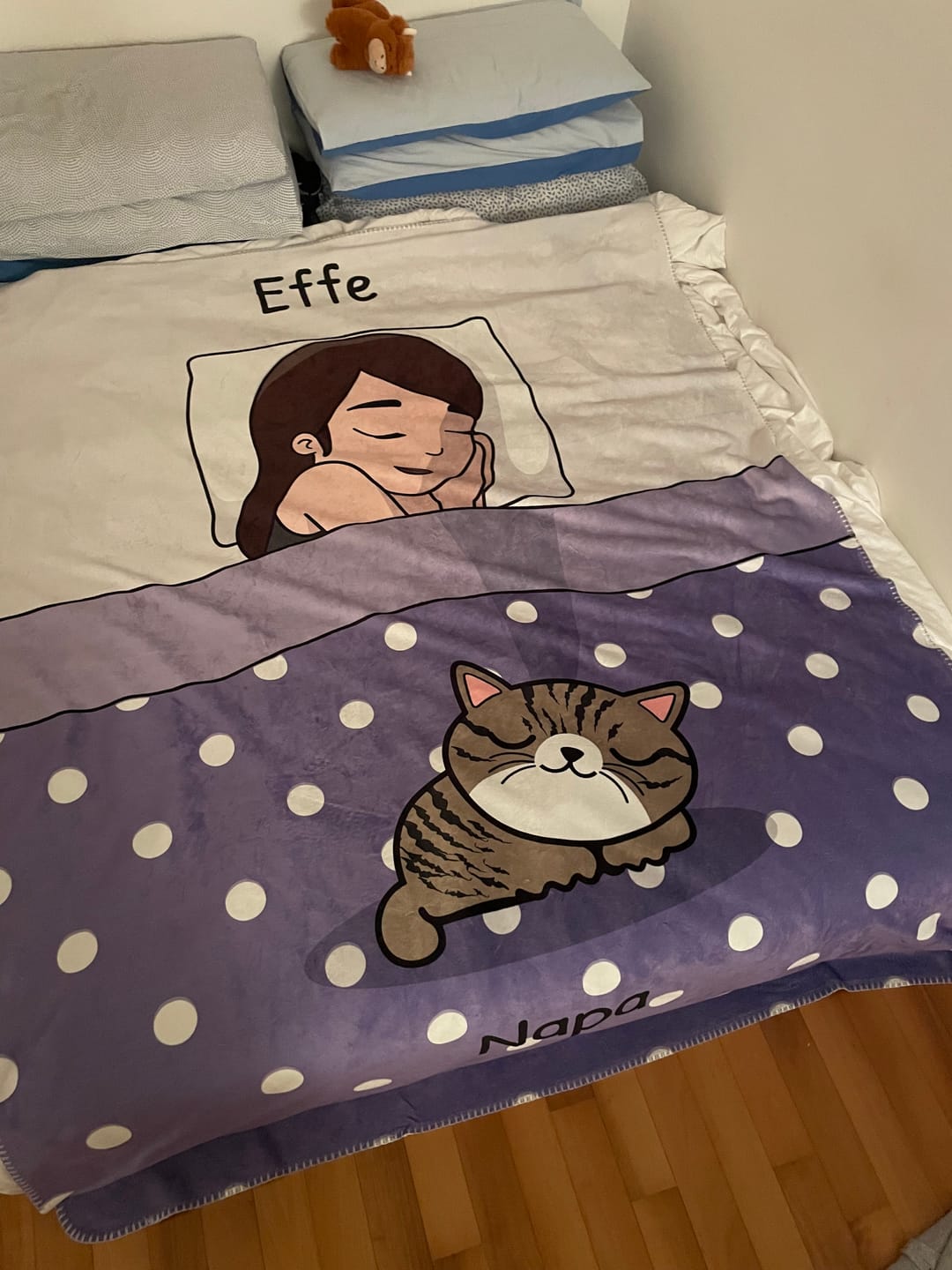 Customer photo review of Tempo di coccole con gli animali domestici (Singolo) - Plaid personalizzato