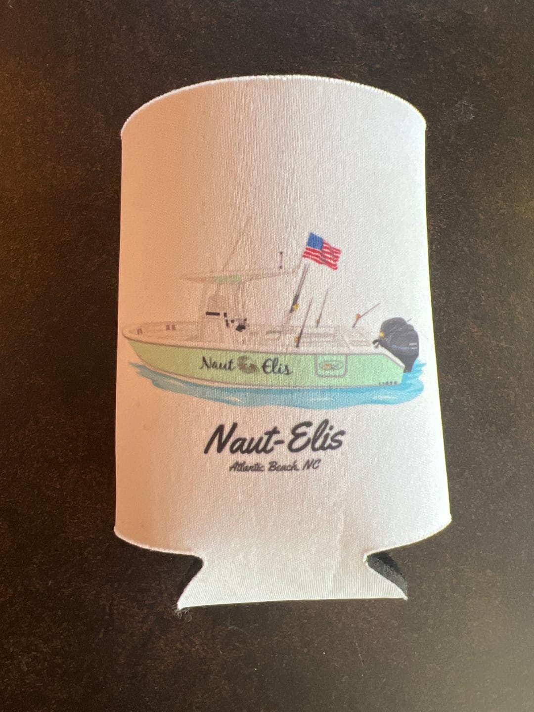 Customer photo review of Custom Boat Koozie
