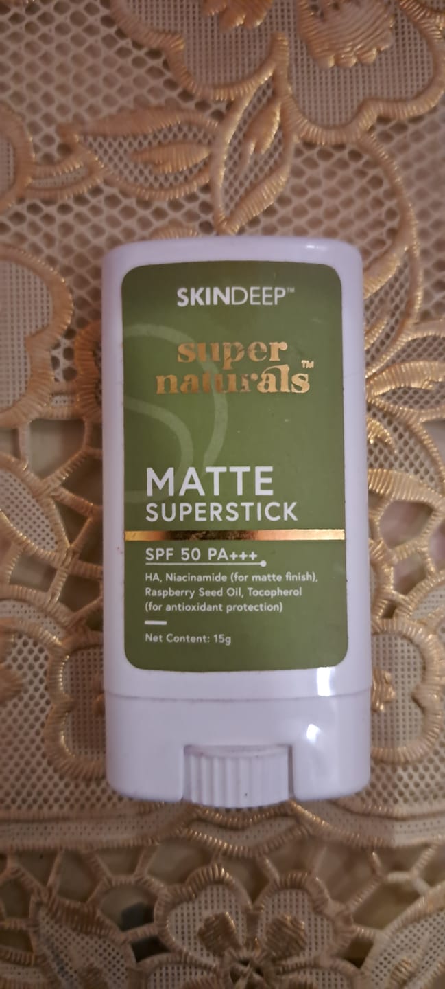Customer photo review of MATTE SUPERSTICK - SPF 50 PA+++