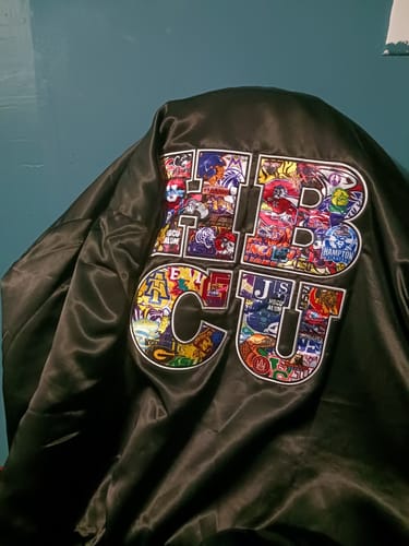 Customer photo review of Culture Embroidered Bomber Jacket *NEW*