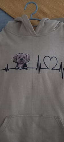 Customer photo review of HEARTBEAT HOODIE (Unisex)