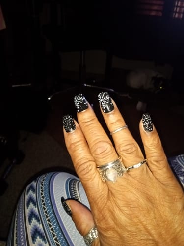 Customer photo review of Sterling Silver Spinner Teardrop Moonstone Ring