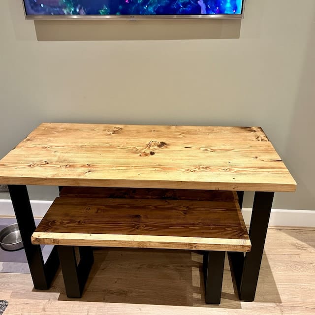Customer photo review of Square Frame Dining Table