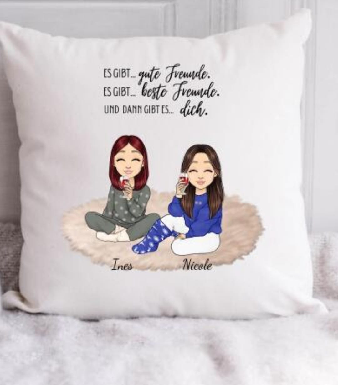 Customer photo review of Herzensmenschen - Personalisiertes Kissen