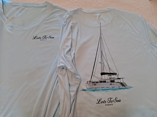 Customer photo review of Dri-Fit Custom Boat Shirts - Long Sleeve