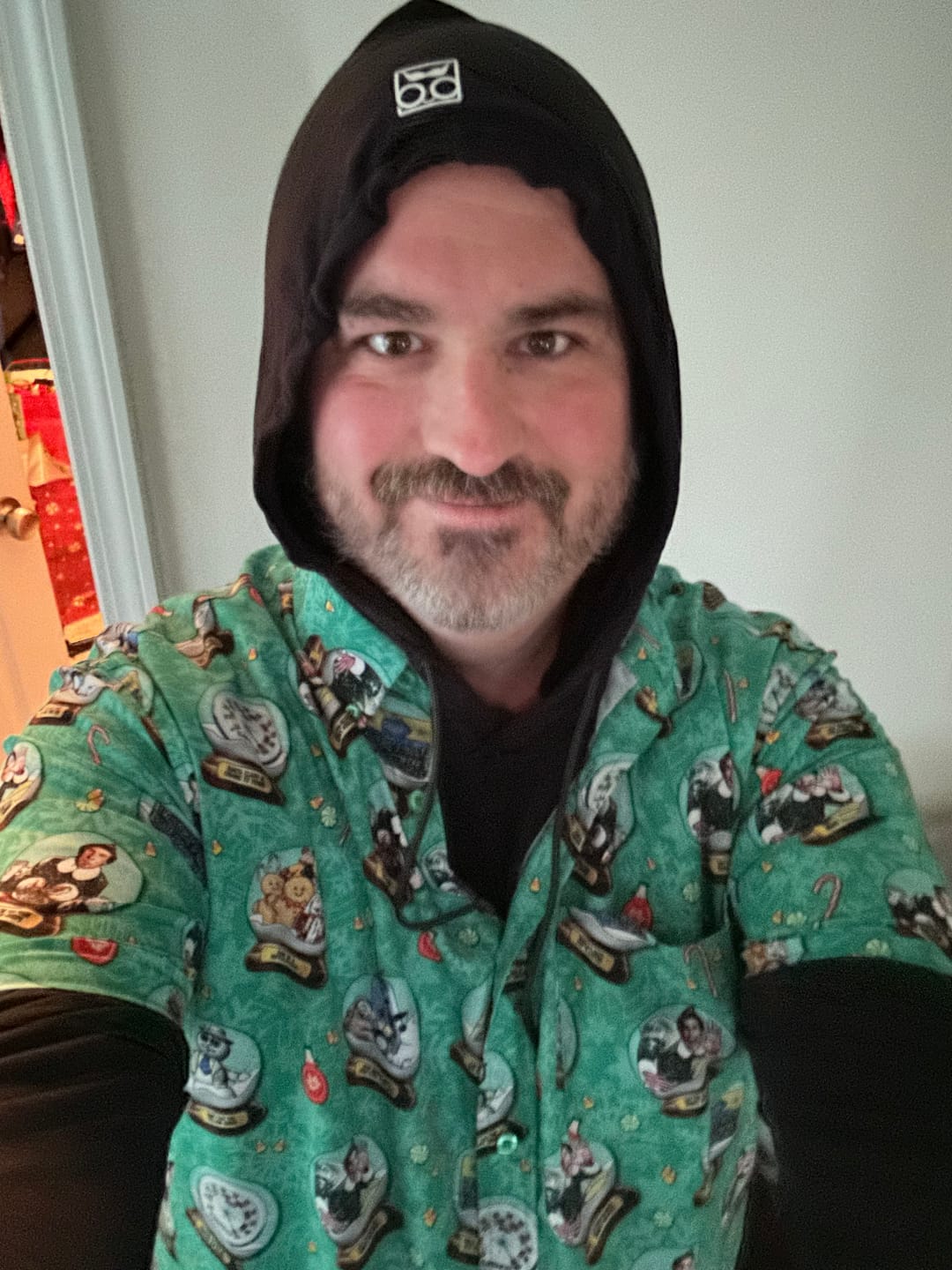 Customer photo review of Galaxy Black – Performance Hoodie