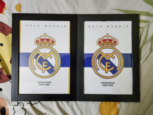 Customer photo review of Real Madrid Logo Frame