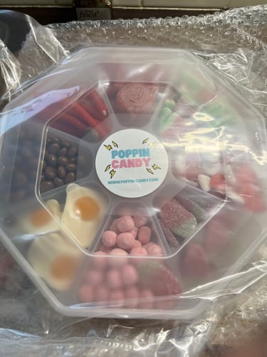 Customer photo review of Poppin Candy Custom Candy Platter